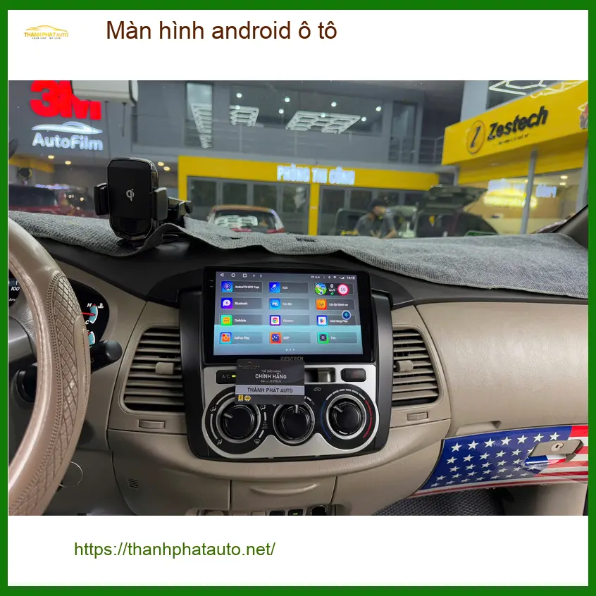 Chú Bình An lắp Màn hình android ô tô cho Hyundai Accent tại Bình Tân ảnh thực tế 5