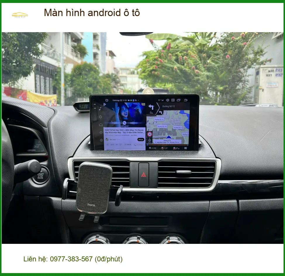 Anh Kiên nâng cấp màn hình android ô tô Hyundai Accent tại Quận 8 để có nhiều tiện ích giải trí