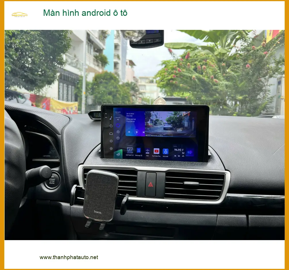 Anh Kiên nâng cấp màn hình android ô tô Hyundai Accent tại Quận 8 để có nhiều tiện ích giải trí ảnh thực tế 4