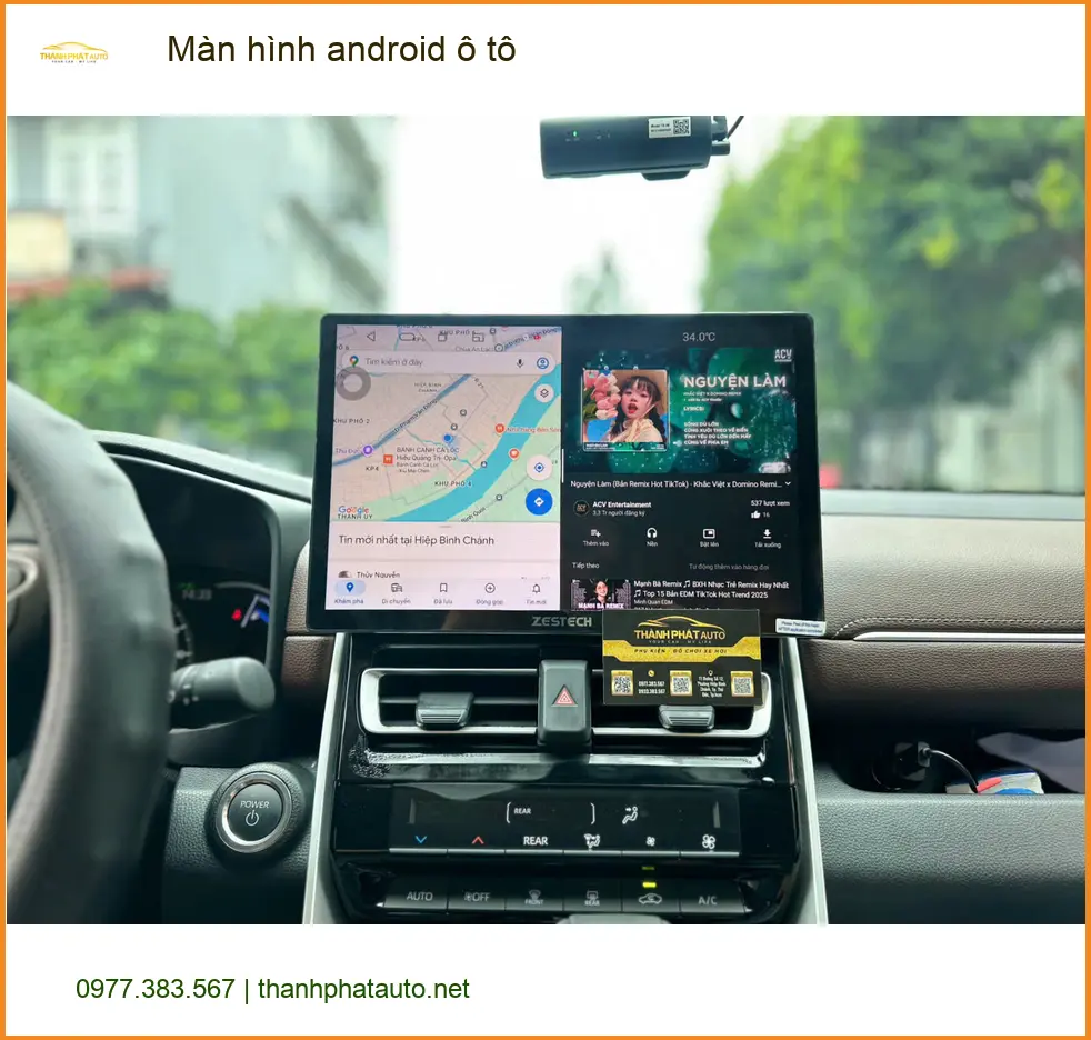 Anh Tùng lắp màn hình Android ô tô Hyundai Accent tại Quận 6 để trải nghiệm giải trí cao cấp ảnh thực tế 3