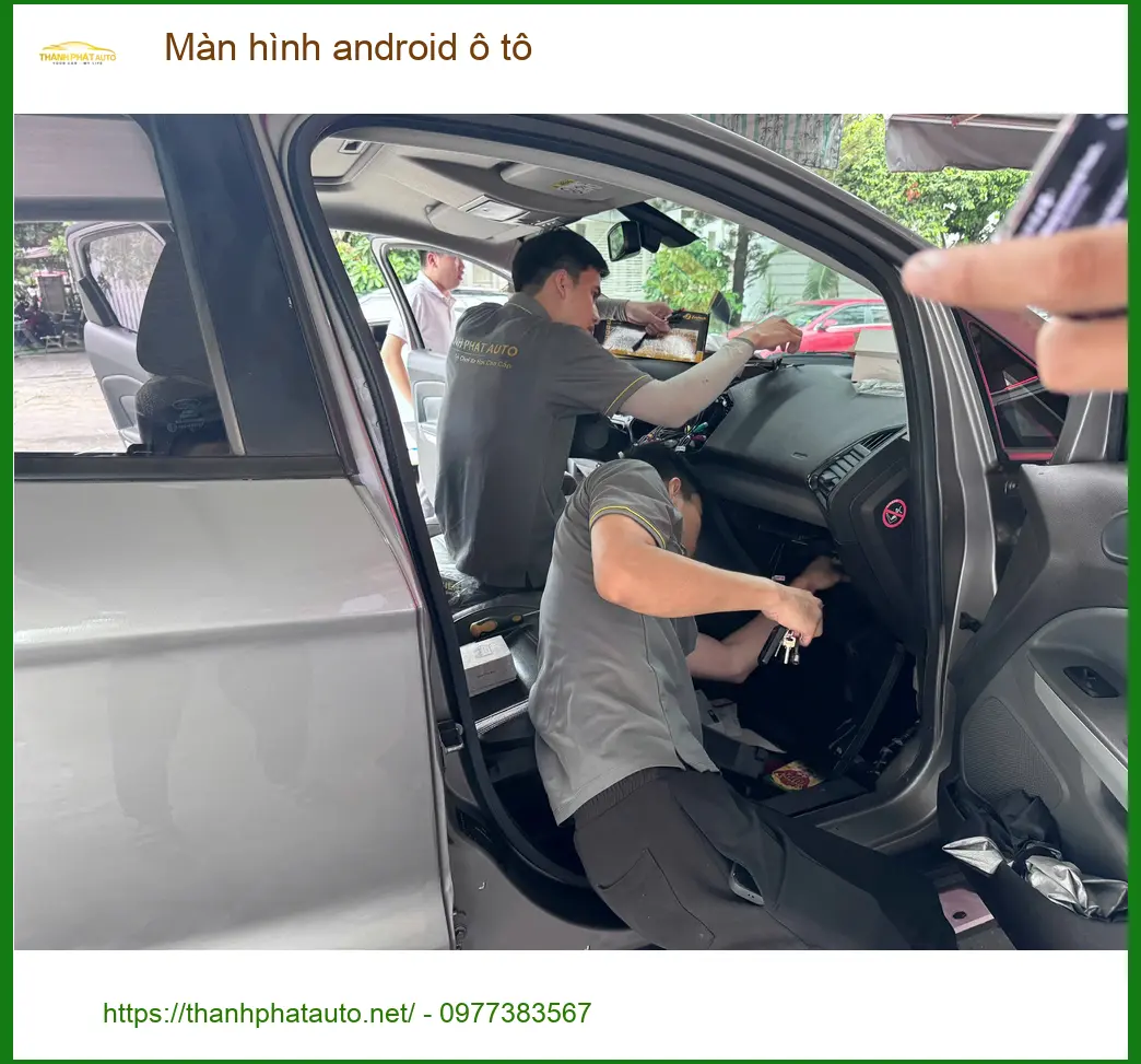 Anh Long lắp màn hình android ô tô cho Toyota Vios tại Quận Tân Bình