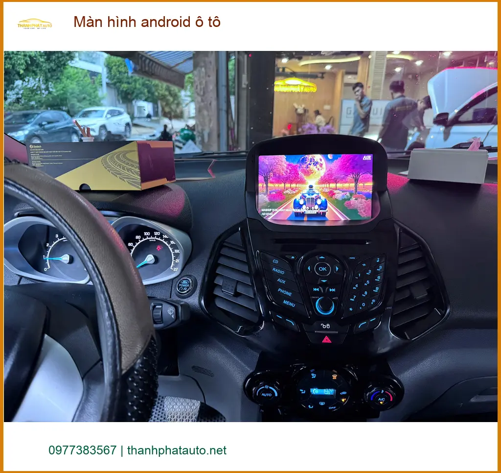 Anh Long lắp màn hình android ô tô cho Toyota Vios tại Quận Tân Bình ảnh thực tế 2