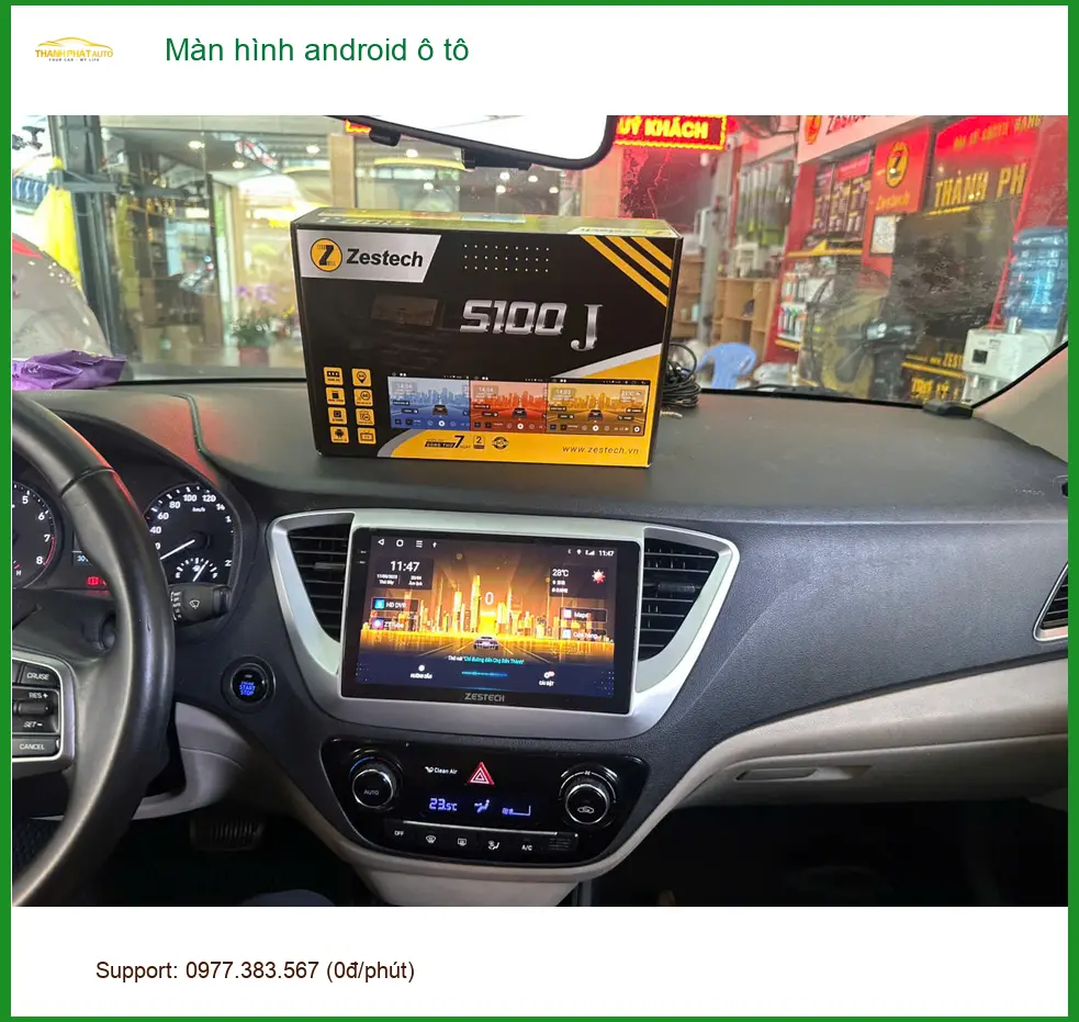 Chú Vĩnh nâng cấp màn hình Android ô tô Toyota Vios Quận 12