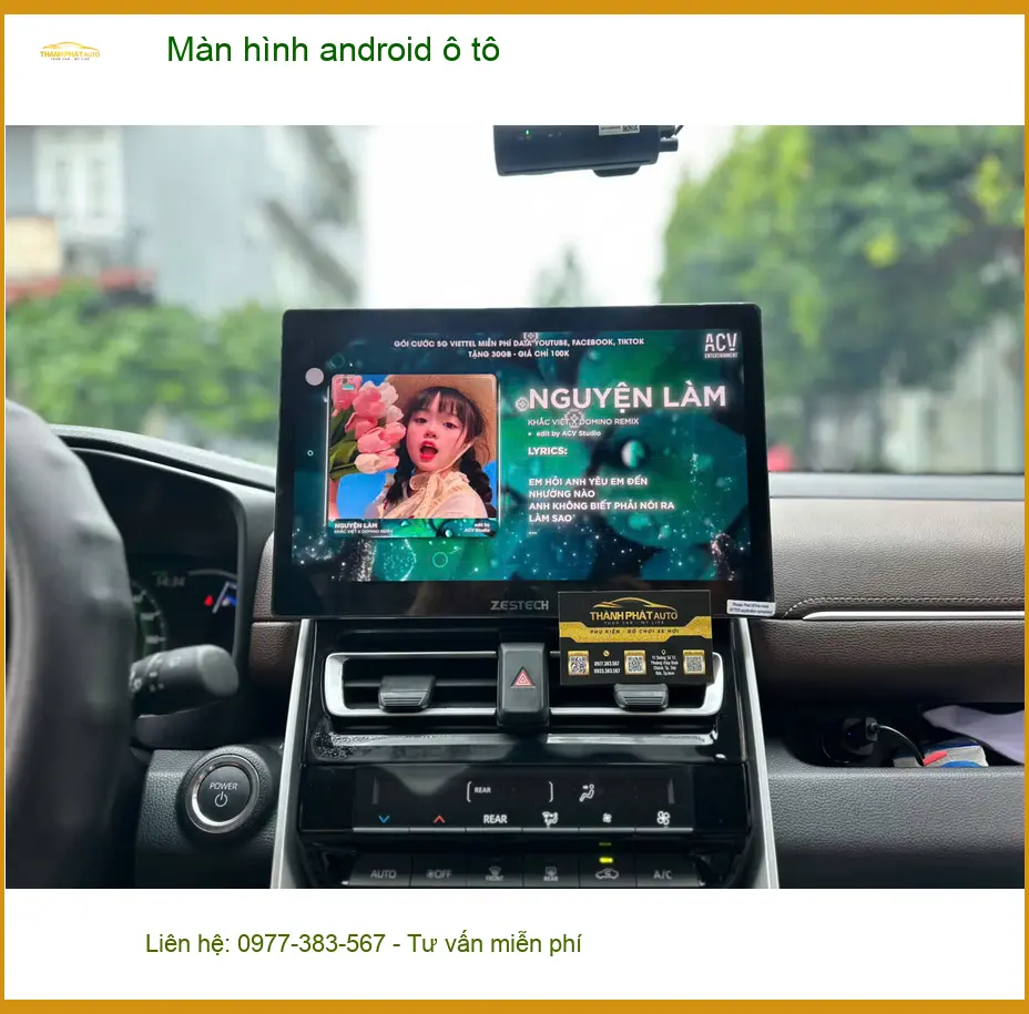 Chị Thanh nâng cấp màn hình Android ô tô Hyundai Accent tại Quận 12 do màn zin ít tính năng