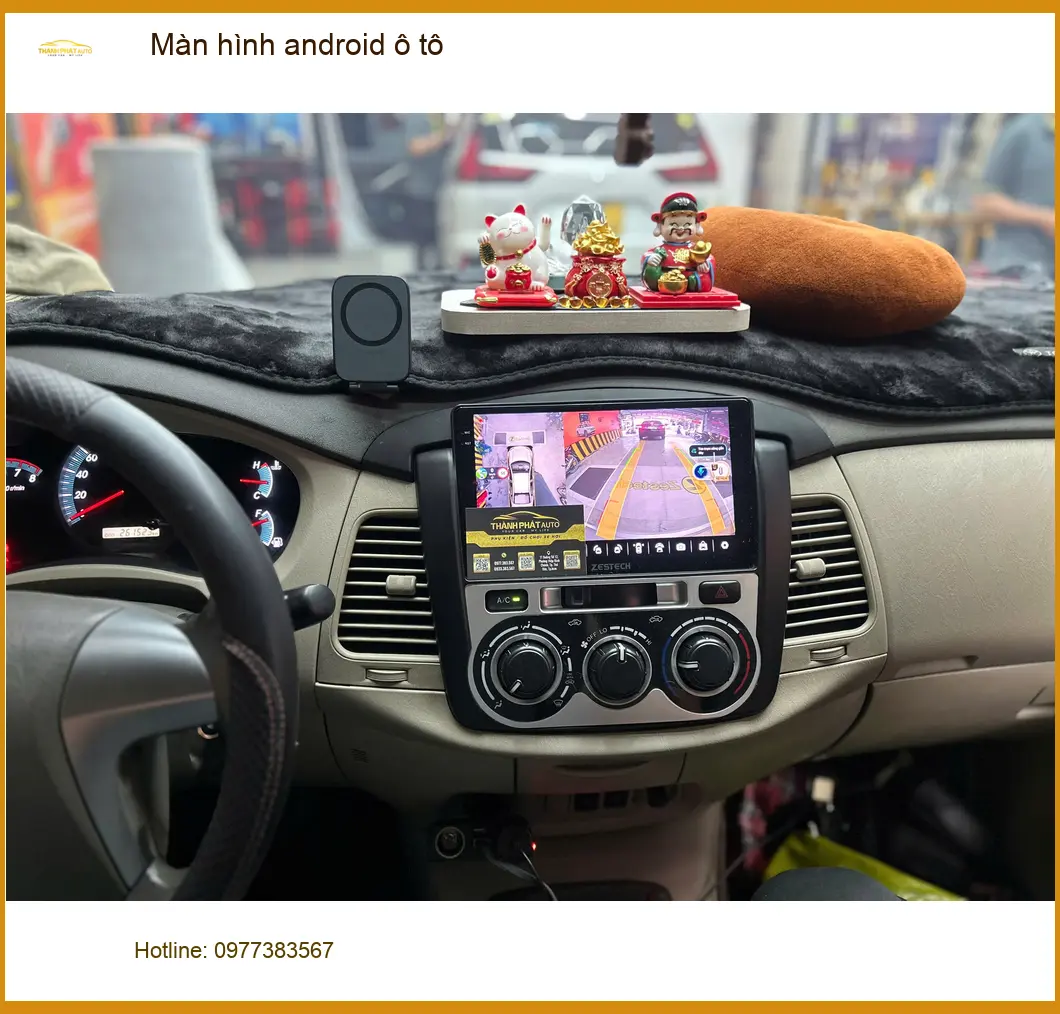Anh Minh nâng cấp màn hình Android ô tô Hyundai Accent tại Quận Phú Nhuận để tiện đường đi làm ảnh thực tế 4