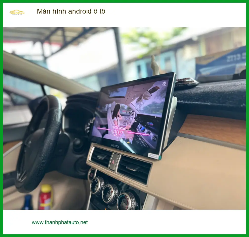 Cô Lan Anh nâng cấp màn hình android ô tô Kia K3 tại Quận 4 để trải nghiệm công nghệ mới ảnh thực tế 2