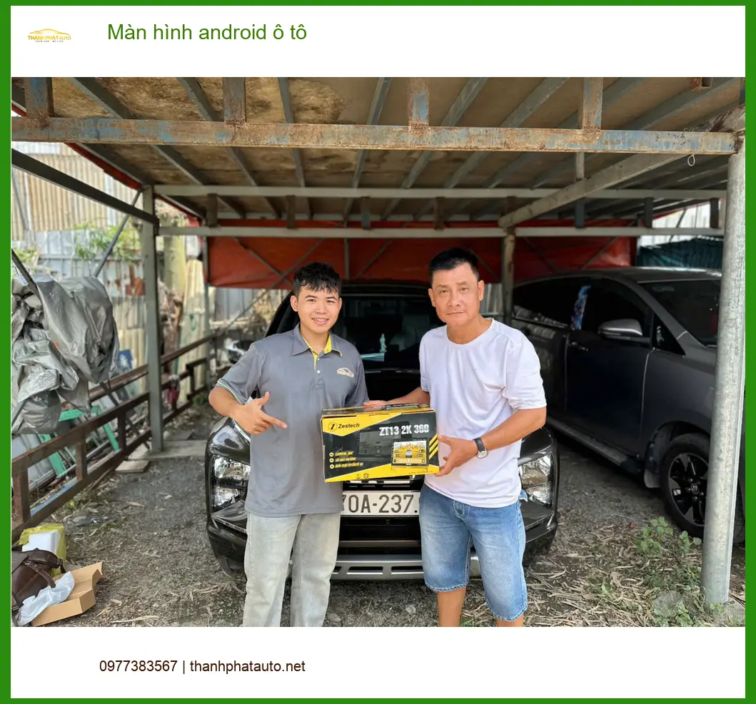 Cô Lan Anh nâng cấp màn hình android ô tô Kia K3 tại Quận 4 để trải nghiệm công nghệ mới ảnh thực tế 3