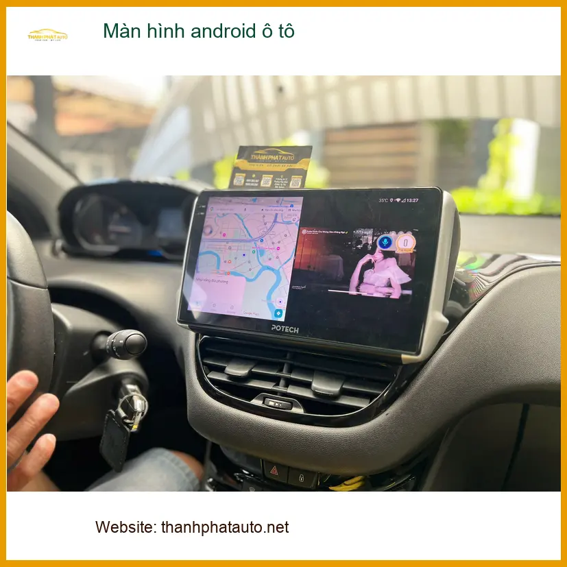 Anh Minh lắp màn hình android ô tô Toyota Vios ở Nhà Bè ảnh thực tế 2