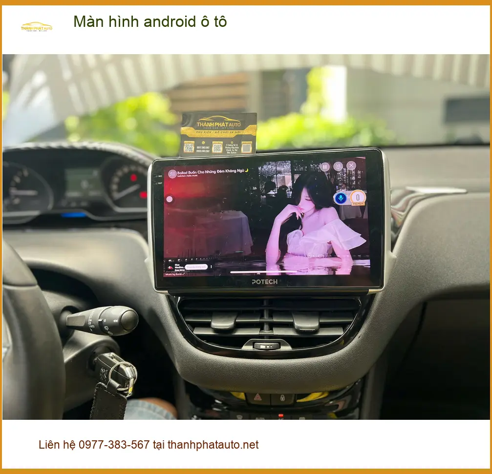 Anh An nâng cấp màn hình android ô tô cho VinFast Lux A tại Thủ Đức ảnh thực tế 2
