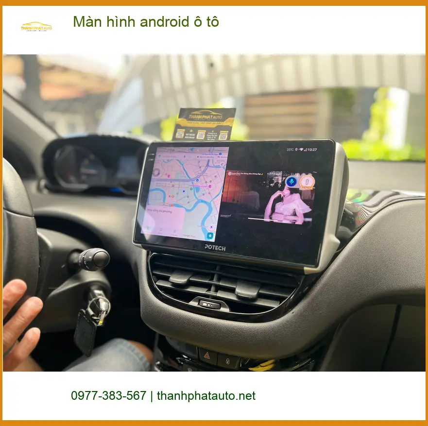 Anh An nâng cấp màn hình android ô tô cho VinFast Lux A tại Thủ Đức ảnh thực tế 3
