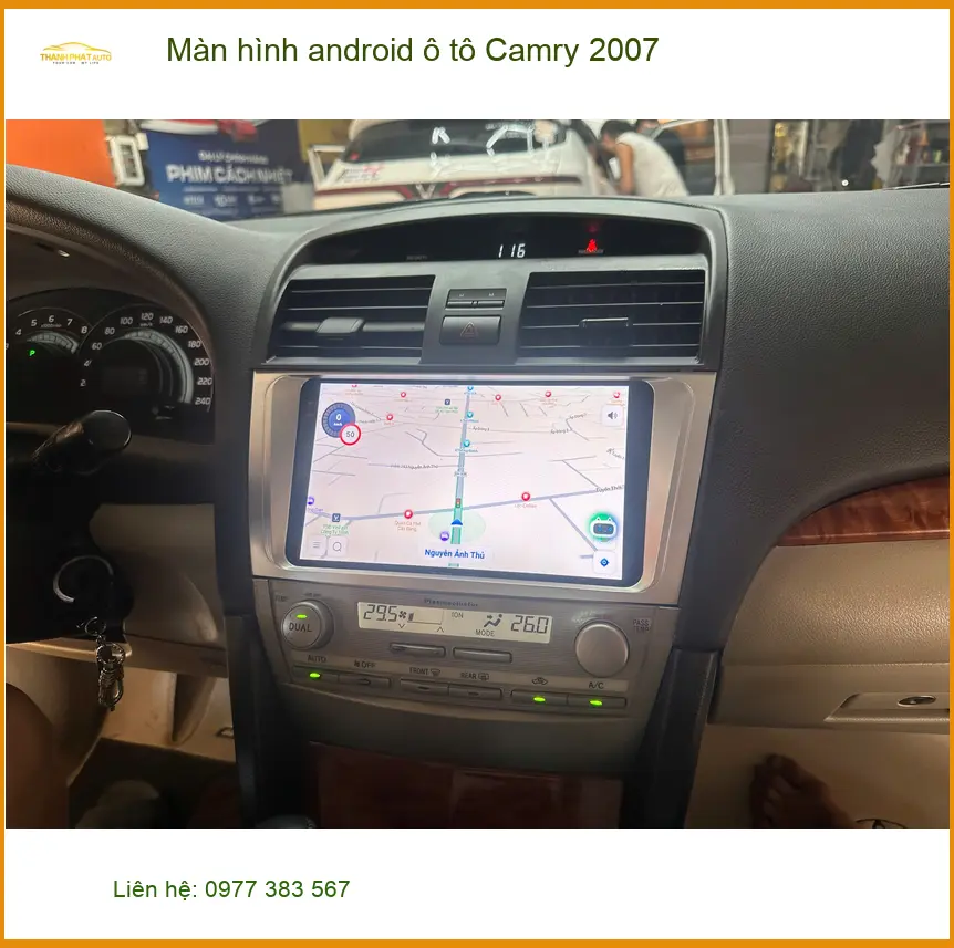 Anh Tấn lắp màn hình Android ô tô Camry 2007 tại Hóc Môn để nâng tầm trải nghiệm lái xe