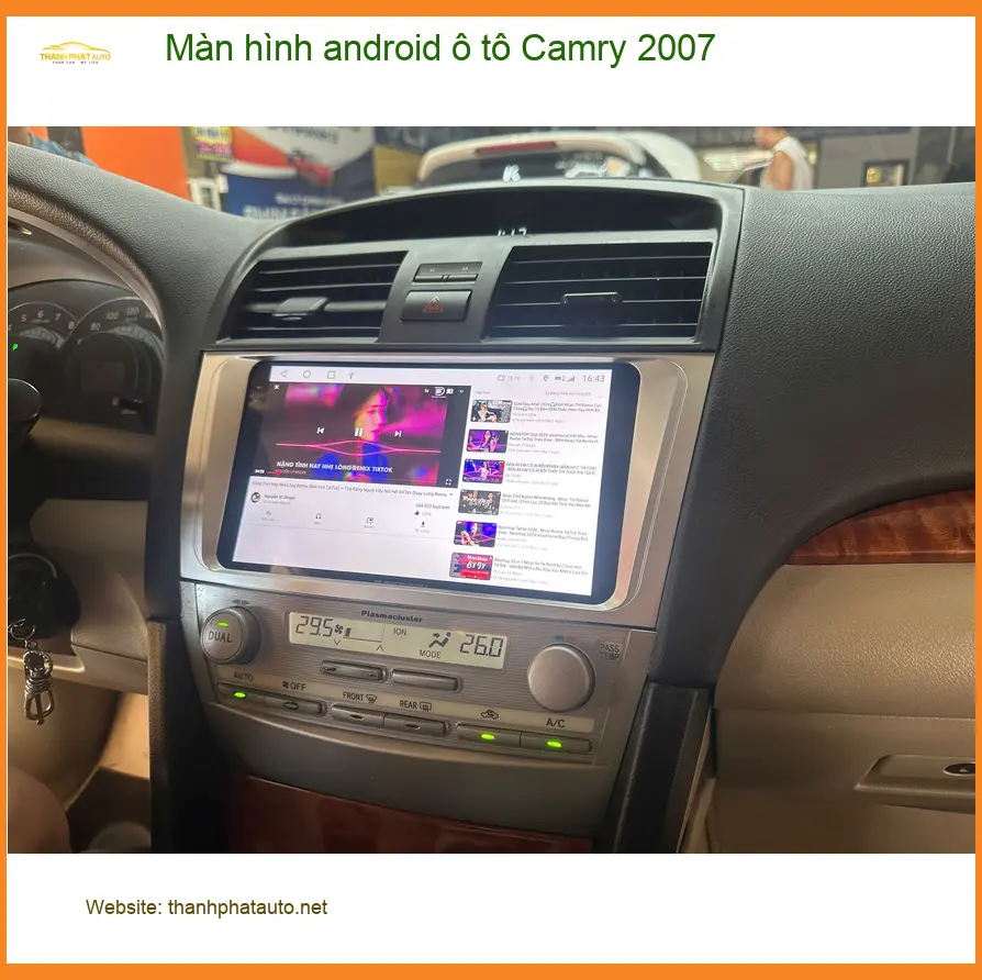 Anh Tấn lắp màn hình Android ô tô Camry 2007 tại Hóc Môn để nâng tầm trải nghiệm lái xe ảnh thực tế 2