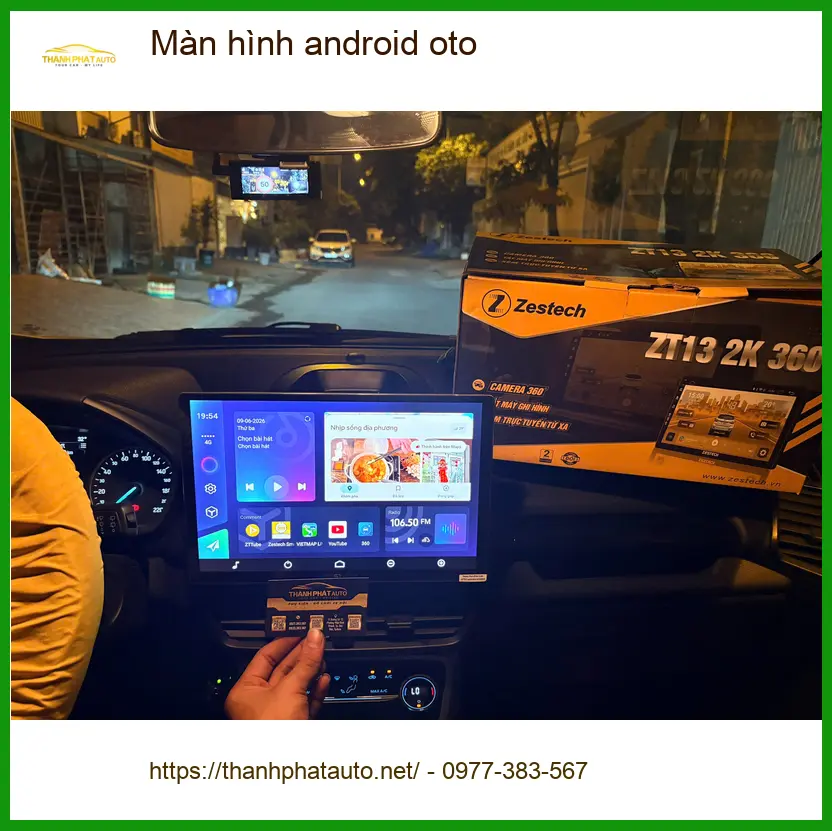 Anh Tuấn lắp màn hình Android ô tô tại Hóc Môn cho Kia Sorento, tiện ích