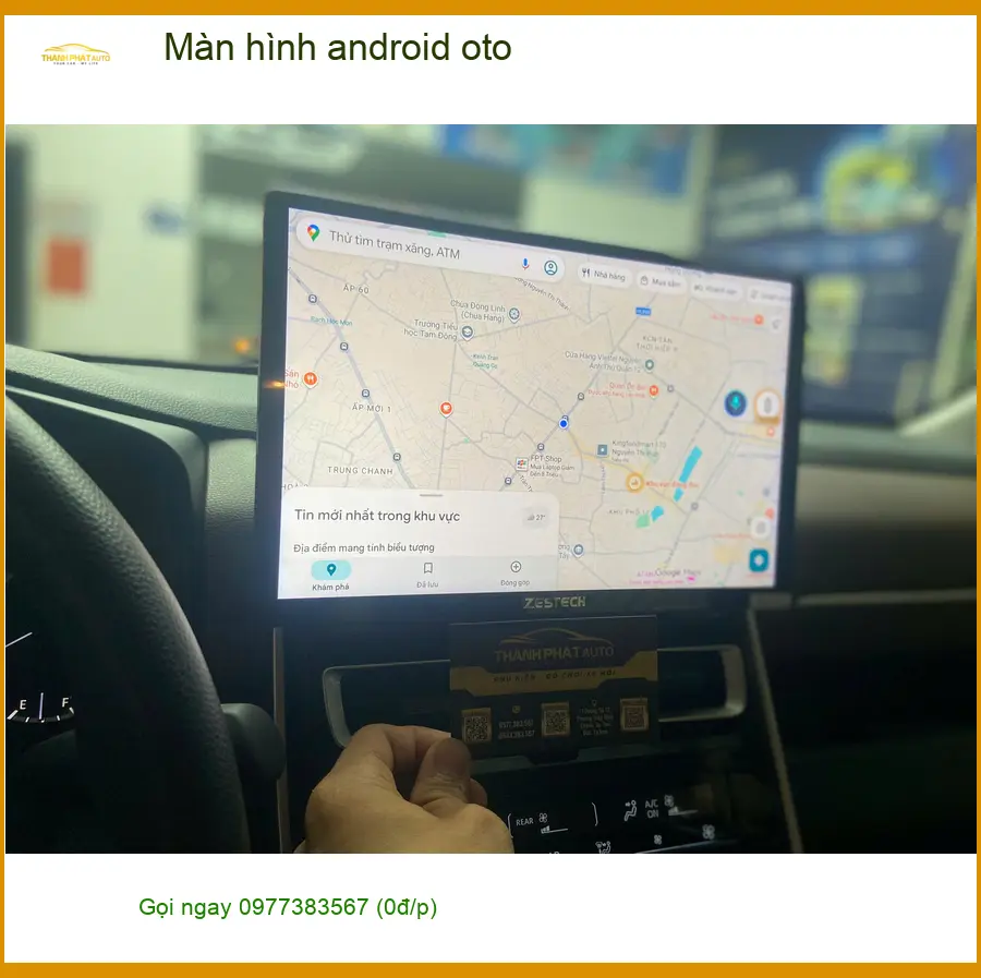 Chú Thịnh lắp màn hình Android ô tô cho Hyundai Accent tại Quận 9