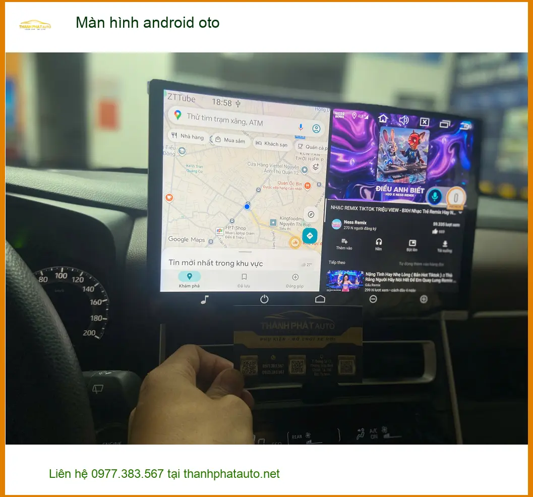 Chú Thịnh lắp màn hình Android ô tô cho Hyundai Accent tại Quận 9 ảnh thực tế 2