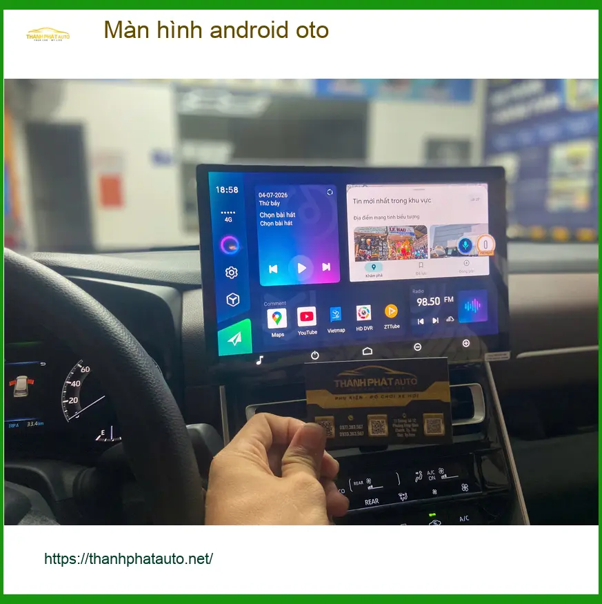 Chú Thịnh lắp màn hình Android ô tô cho Hyundai Accent tại Quận 9 ảnh thực tế 4