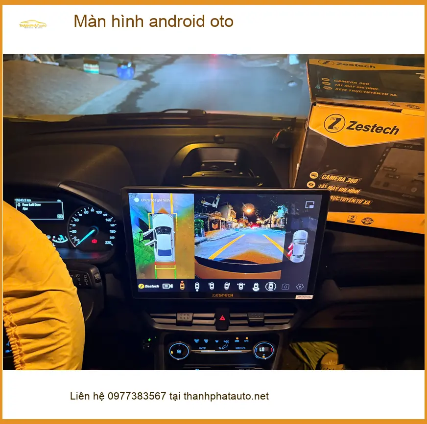 Anh Lâm lắp màn hình android ô tô cho VinFast Lux A2.0 ở Quận Thủ Đức. ảnh thực tế 3