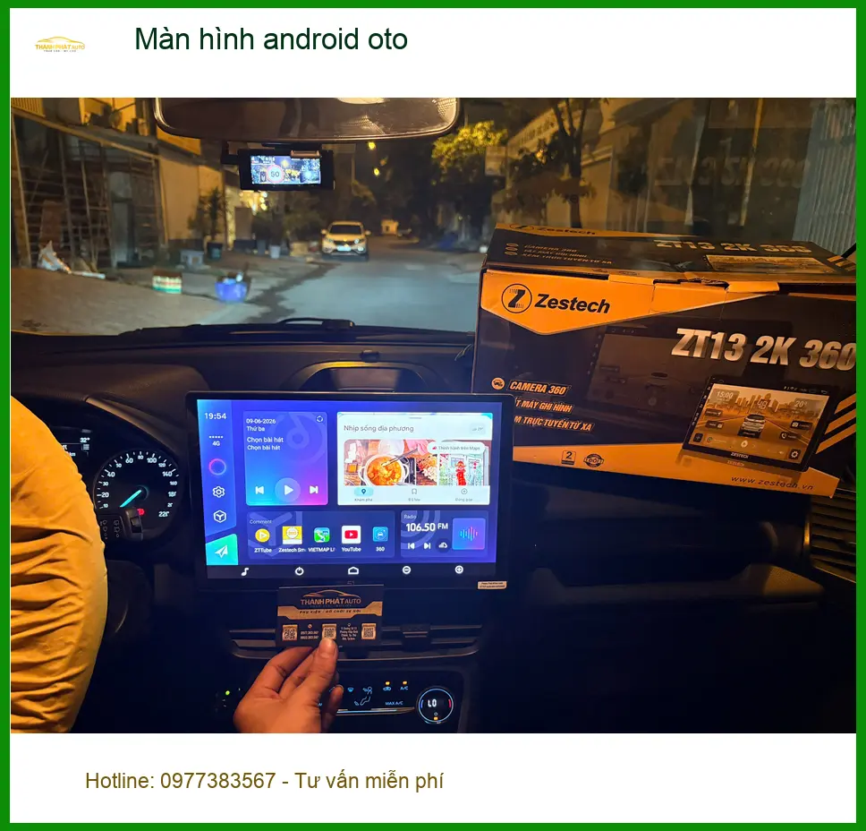 Anh Lâm lắp màn hình android ô tô cho VinFast Lux A2.0 ở Quận Thủ Đức. ảnh thực tế 4