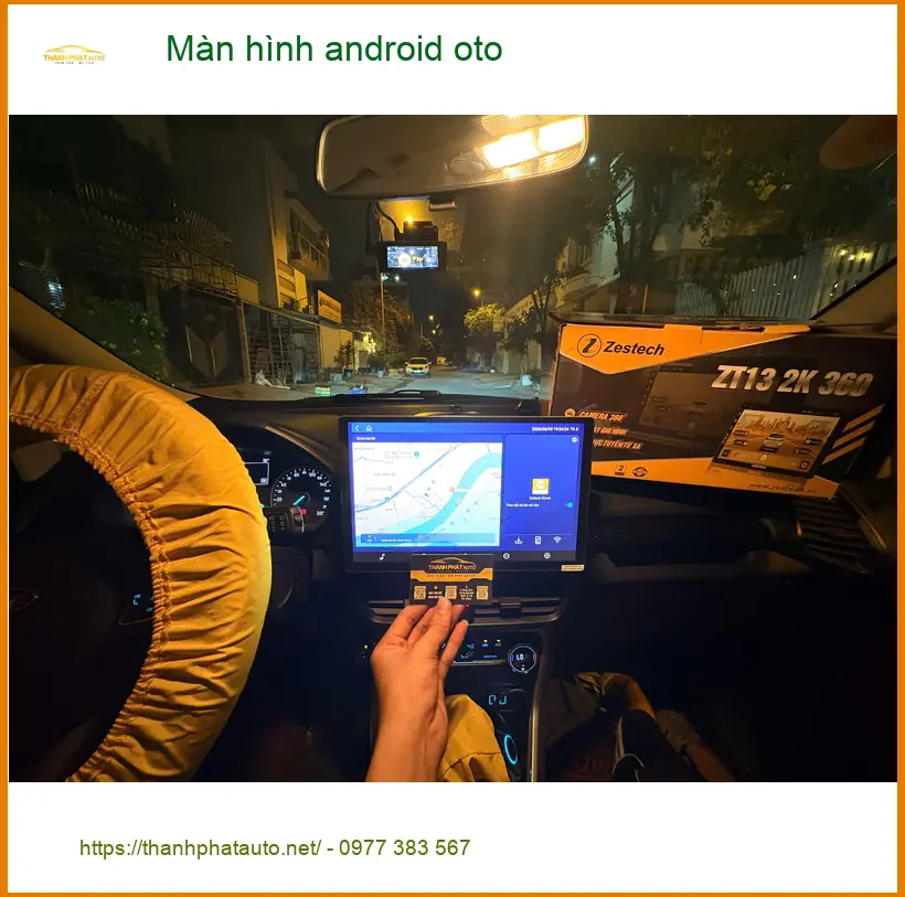 Anh Lâm lắp màn hình android ô tô cho VinFast Lux A2.0 ở Quận Thủ Đức. ảnh thực tế 5