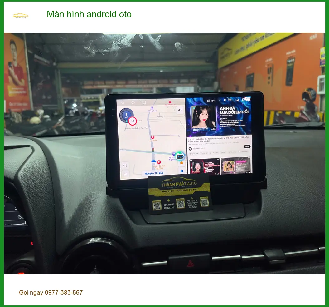 Chị Thảo lắp màn hình android oto Hyundai Santa Fe tại Quận 8 để nâng tầm giải trí ảnh thực tế 2