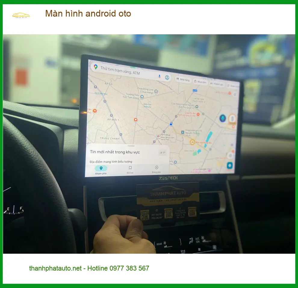 Chị Hằng lắp màn hình android oto cho Outlander tại Quận 1 tiện nghi ảnh thực tế 2