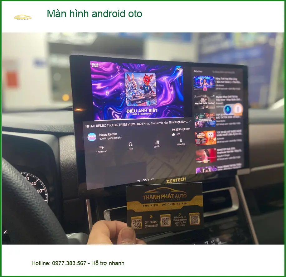 Chị Thảo nâng cấp màn hình Android ô tô cho Honda CRV tại Quận 6 vì màn zin quá cũ kỹ
