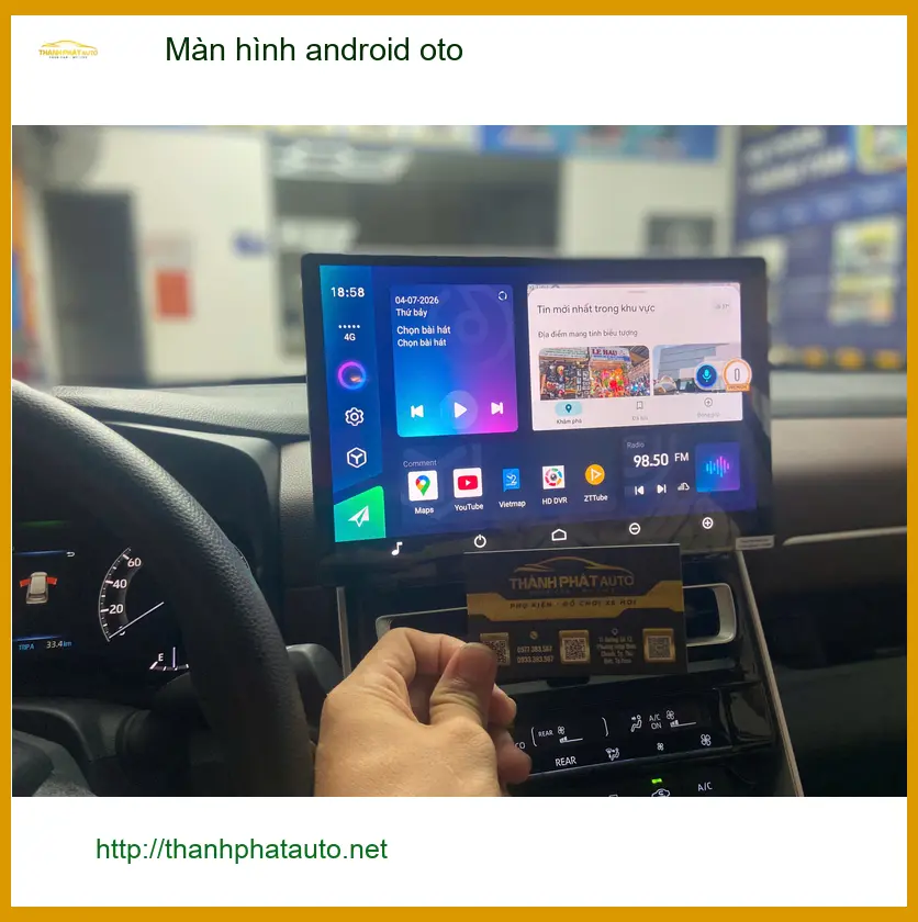 Anh Tùng lắp màn hình Android ô tô Hyundai Accent Quận 12 - màn zin thiếu tính năng. ảnh thực tế 3