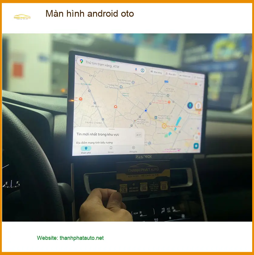 Chị Thảo nâng cấp màn hình Android ô tô cho Honda CRV tại Quận 6 vì màn zin quá cũ kỹ ảnh thực tế 4