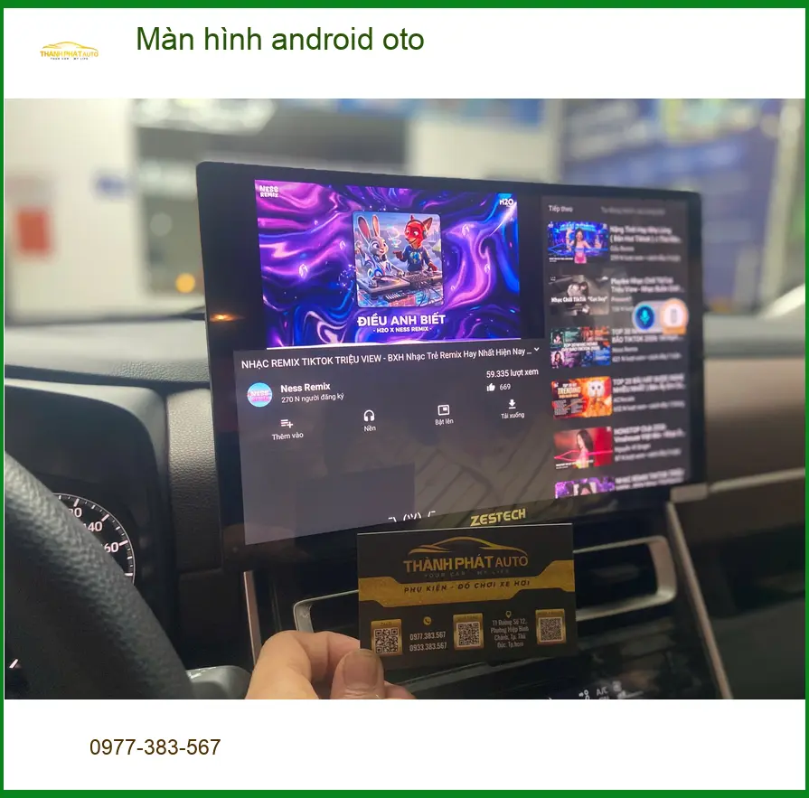Anh Quốc Anh lắp màn hình Android ô tô Honda HR-V ở Quận Phú Nhuận ảnh thực tế 2
