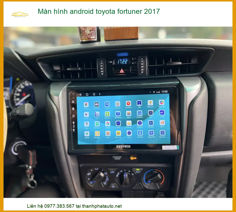 Màn Hình Android Toyota Fortuner 2017 - Địa Chỉ Lắp Đặt Uy Tín TPHCM