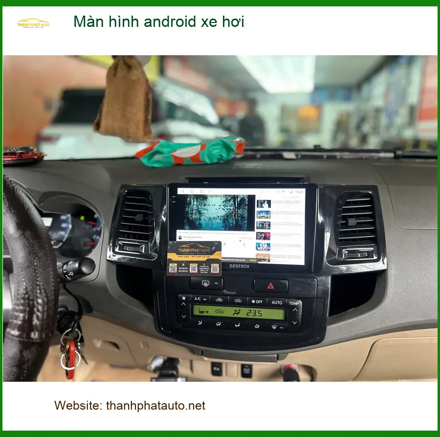 Cô Thúy lắp màn hình android xe hơi cho Toyota Camry tại Quận 6 ảnh thực tế 3