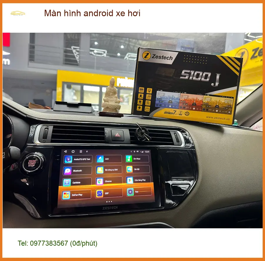 Anh Quang lắp màn hình android xe hơi cho Hyundai Accent tại Quận Bình Tân