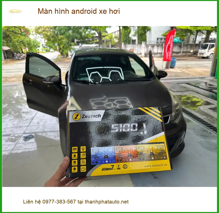 Anh Quang lắp màn hình android xe hơi cho Hyundai Accent tại Quận Bình Tân ảnh thực tế 2