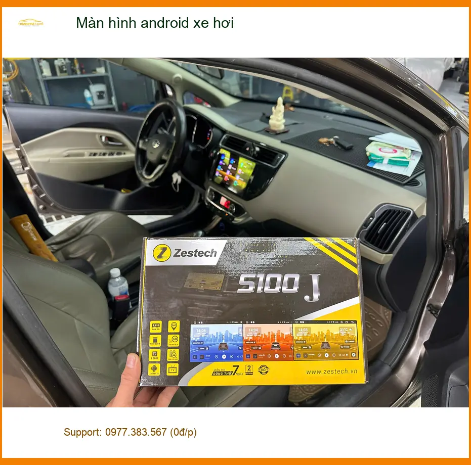 Anh Quang lắp màn hình android xe hơi cho Hyundai Accent tại Quận Bình Tân ảnh thực tế 3