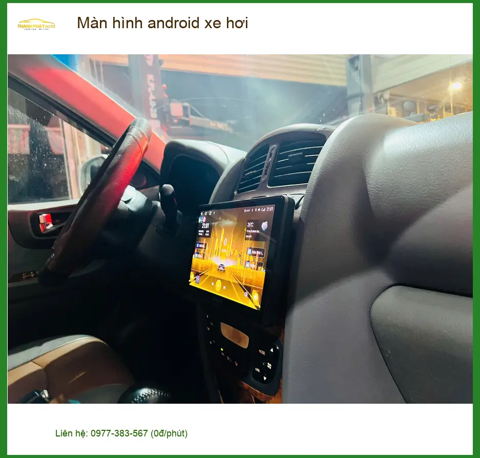 Anh Long lắp màn hình Android xe hơi cho Hyundai Accent tại Nhà Bè để nâng tầm trải nghiệm