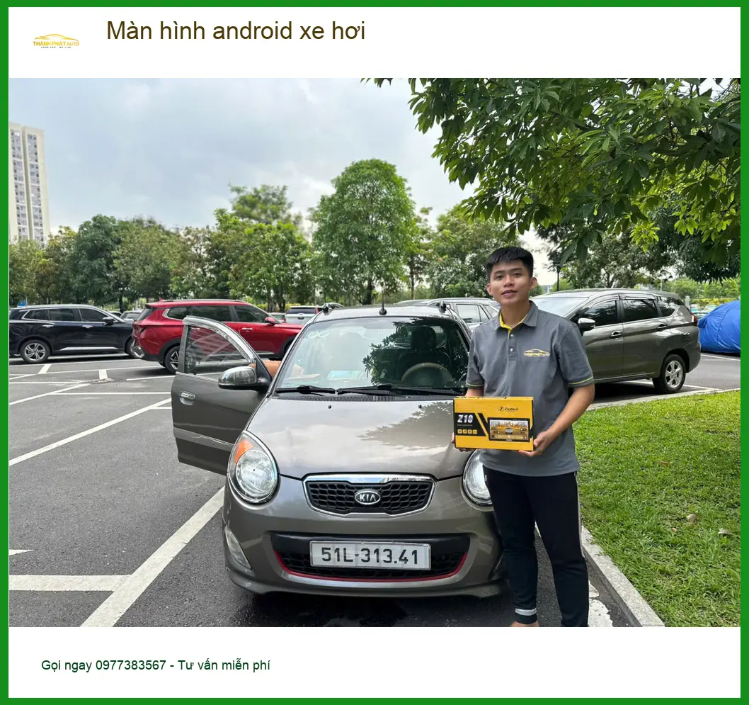 Anh Trung lắp màn hình android xe hơi cho Mitsubishi Triton tại Quận Bình Tân