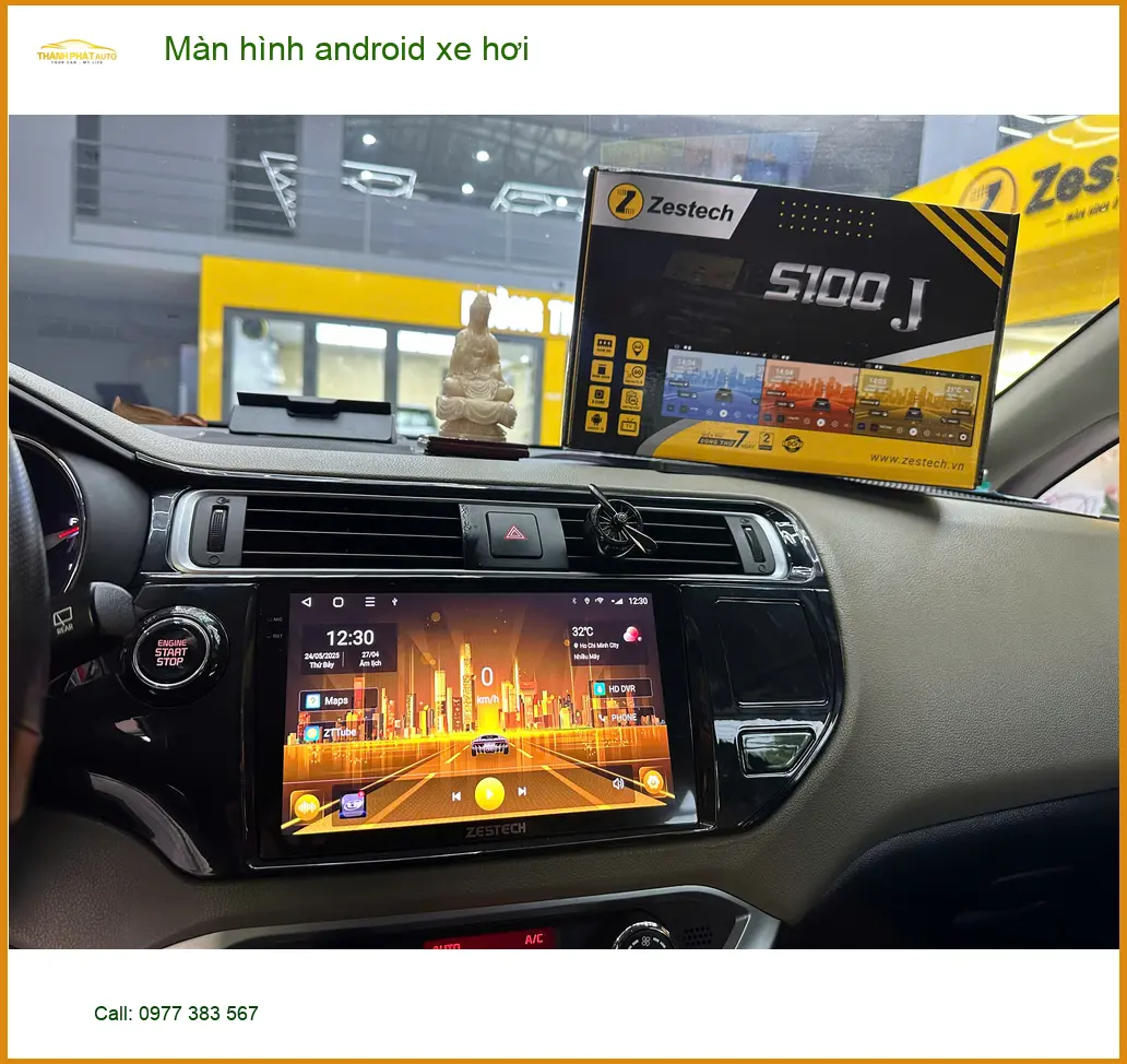 Anh Đức Trung lắp màn hình Android cho Kia Seltos tại Quận Gò Vấp vì màn zin đã lỗi thời