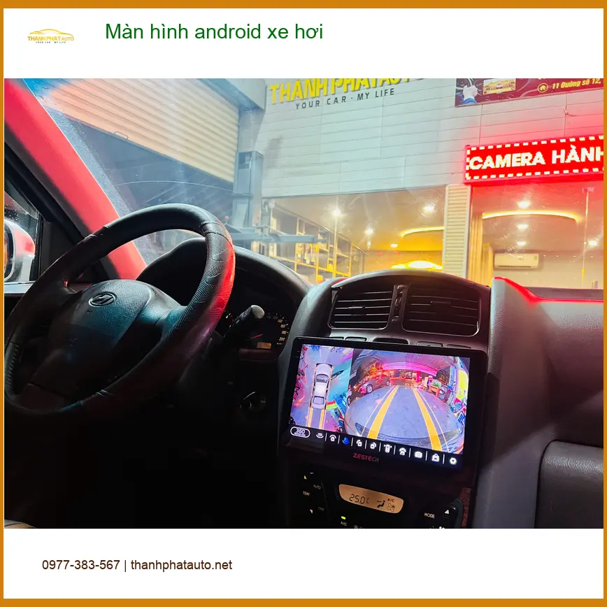 Anh Khang lắp màn hình Android xe hơi cho Honda Civic tại Quận 10 để giải trí ảnh thực tế 2