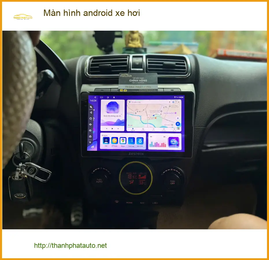 Anh Trung lắp màn hình android xe hơi cho Mitsubishi Triton tại Quận Bình Tân ảnh thực tế 3