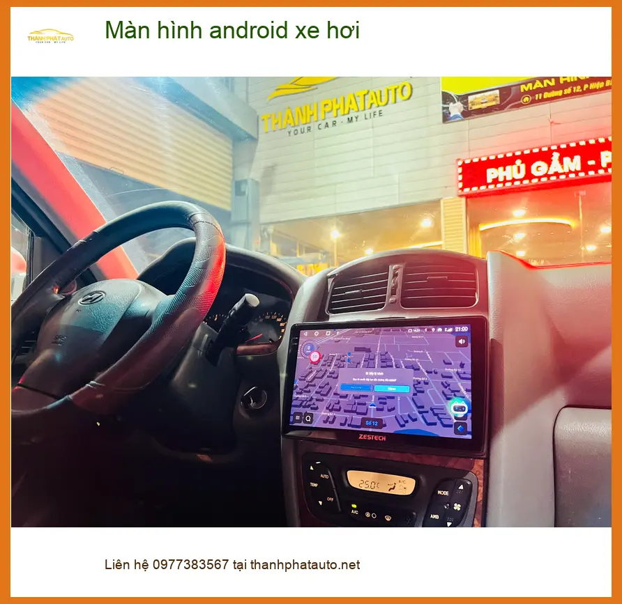 Anh Khang lắp màn hình Android xe hơi cho Honda Civic tại Quận 10 để giải trí ảnh thực tế 3
