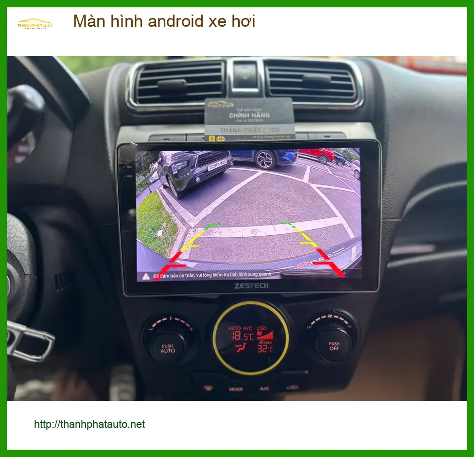 Chị Thảo lắp màn hình android xe hơi cho Honda CRV ở Quận 9 để tiện đi làm