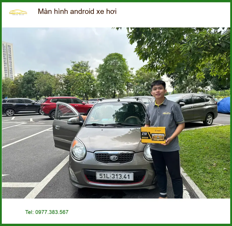 Chị Thảo lắp màn hình android xe hơi cho Honda CRV ở Quận 9 để tiện đi làm ảnh thực tế 4