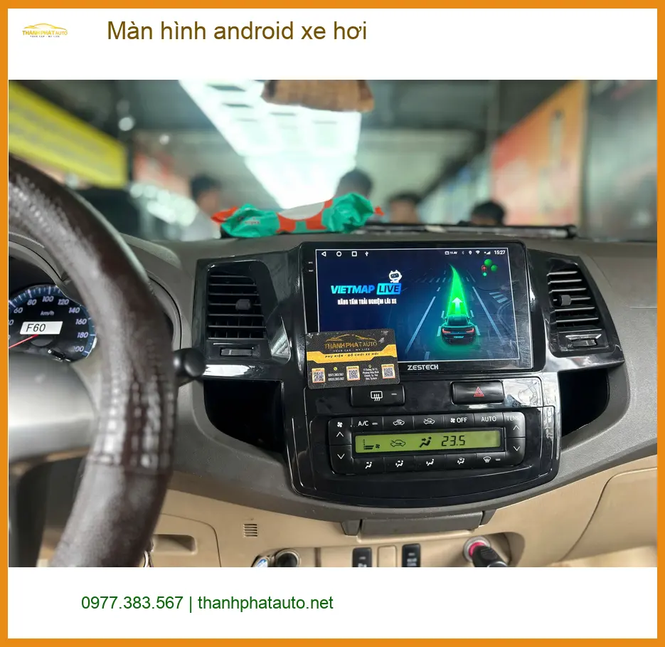 Chị Hồng Anh lắp màn hình Android xe hơi Honda CRV tại Quận 3 để trải nghiệm công nghệ mới ảnh thực tế 2