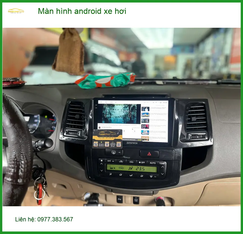 Chị Hồng Anh lắp màn hình Android xe hơi Honda CRV tại Quận 3 để trải nghiệm công nghệ mới ảnh thực tế 3