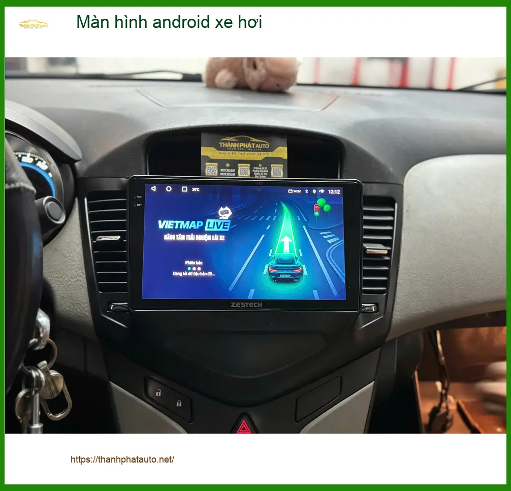 Bác Cường lắp màn hình android xe hơi cho Toyota Vios ở Củ Chi để có nhiều tiện ích giải trí ảnh thực tế 3