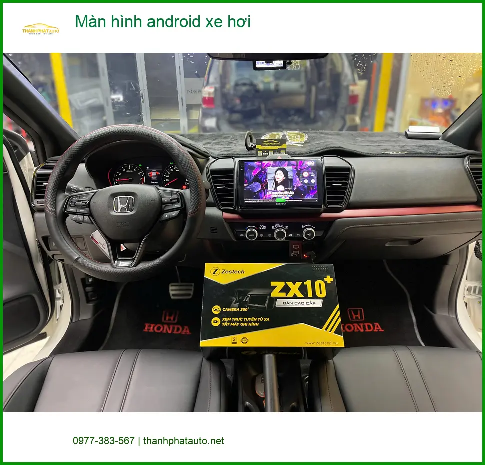 Chị Bích lắp màn hình Android xe hơi cho Honda CRV tại Quận 12 để trải nghiệm công nghệ mới