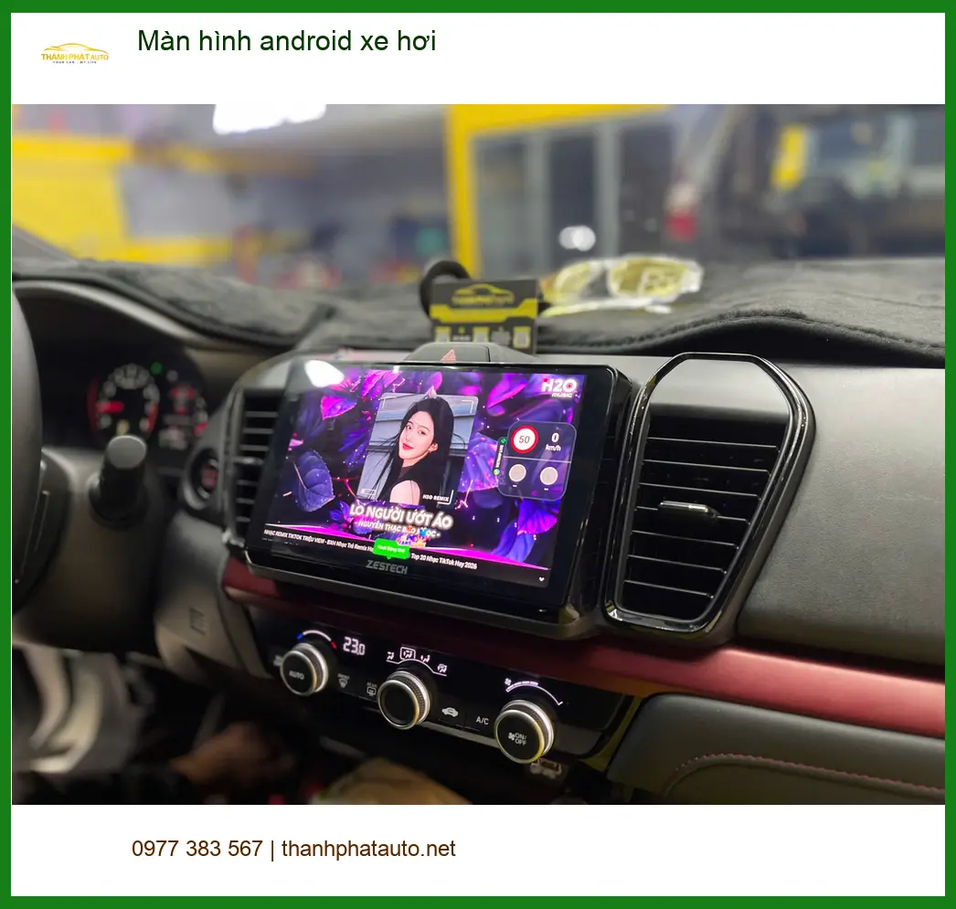 Chị Bích lắp màn hình Android xe hơi cho Honda CRV tại Quận 12 để trải nghiệm công nghệ mới ảnh thực tế 2
