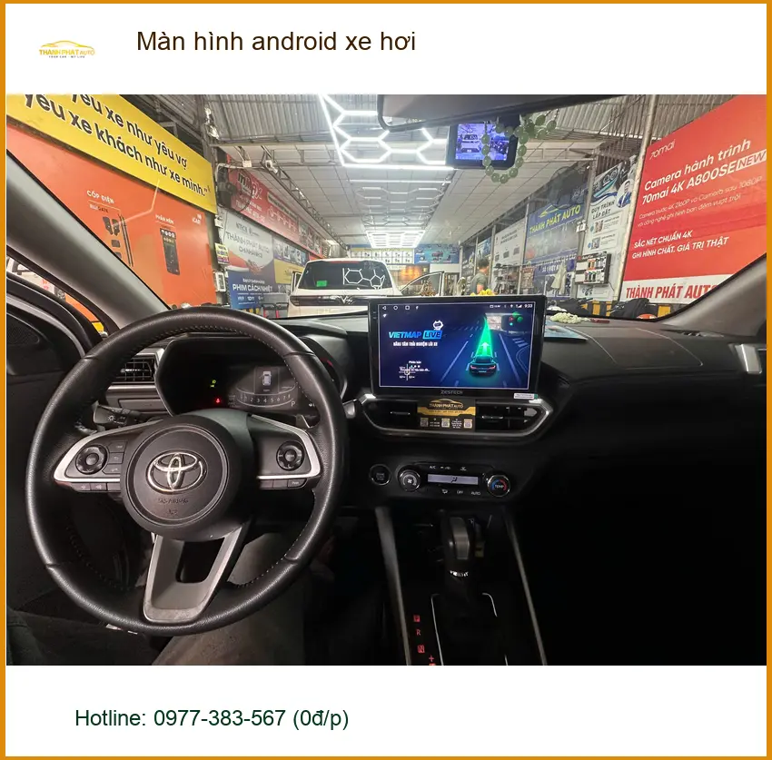 Anh Minh lắp màn hình android xe hơi VinFast Lux A2.0 tại Quận Tân Bình