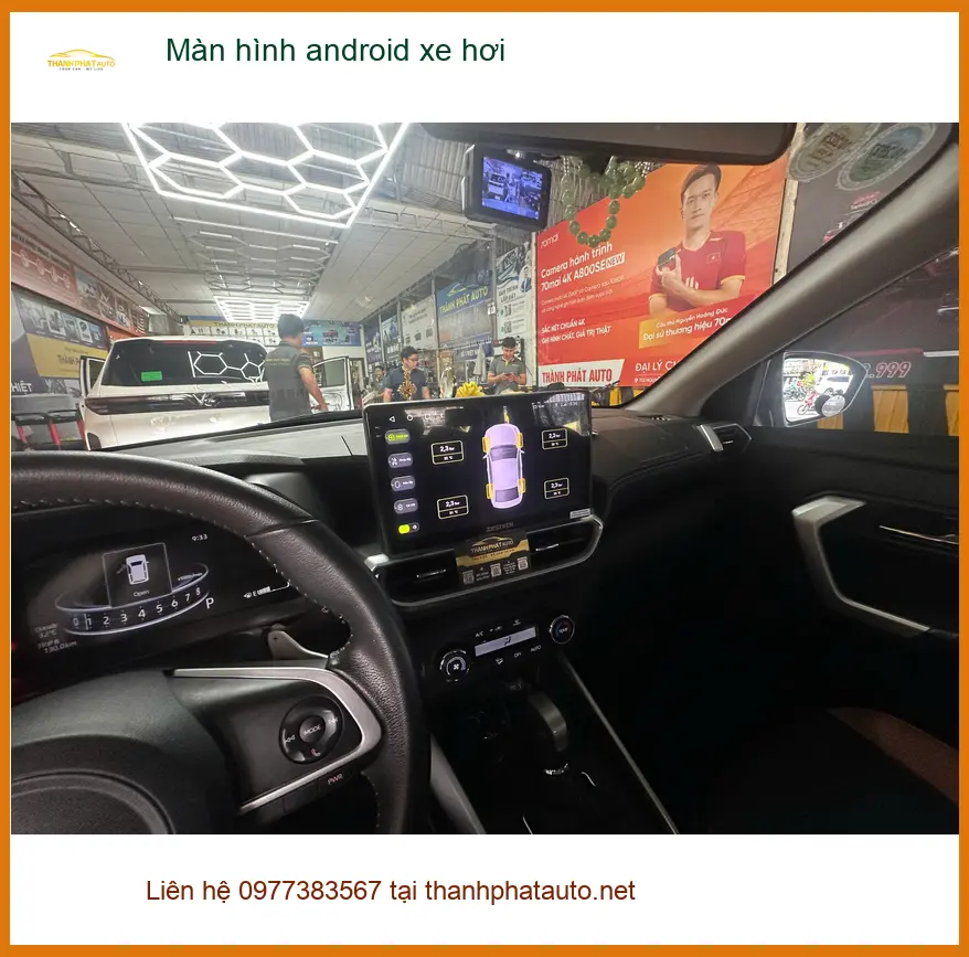 Anh Minh lắp màn hình android xe hơi VinFast Lux A2.0 tại Quận Tân Bình ảnh thực tế 5