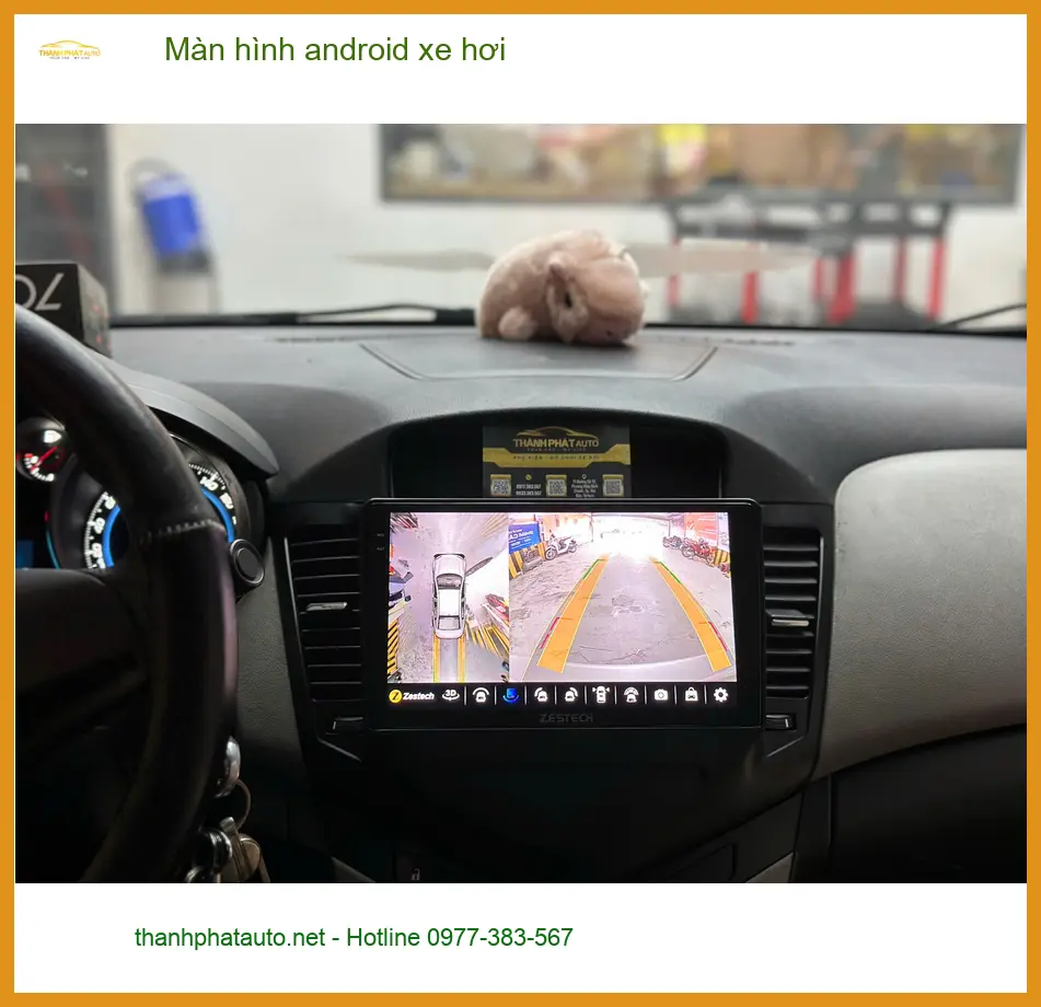 Chú Phát nâng cấp màn hình Android cho Hyundai Santa Fe tại Quận Bình Tân ảnh thực tế 2